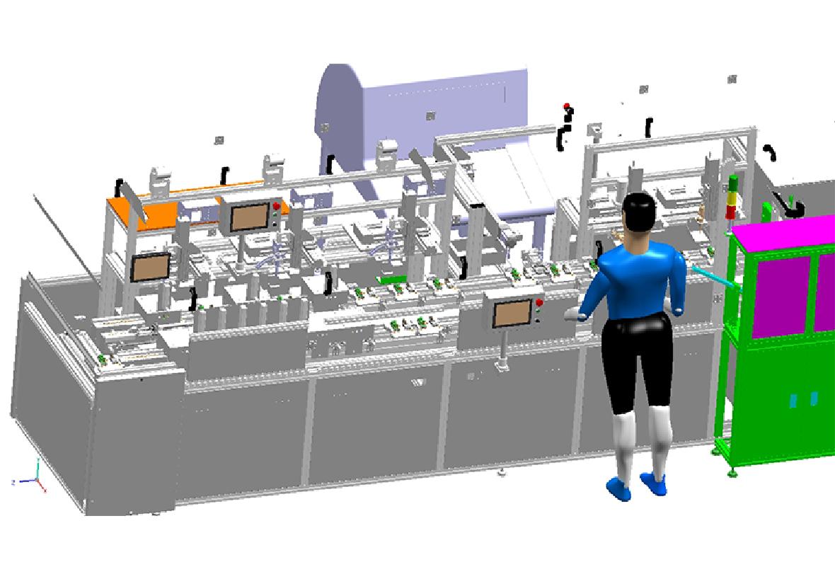 自動(dòng)組裝焊接，固化，測(cè)試生產(chǎn)線(xiàn)